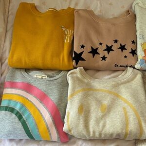 Tucker + Tate Yellow and Gray Smiley Sweatshirt
